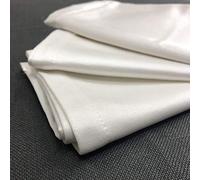 T&S SET 12 TOVAGLIOLI DI RASO BIANCO DI ALTA QUALITA' -IN OFFERTA - MADE ITALY -MIS.50X50 CM - TESSUTO COTONE/POLIESTERE -