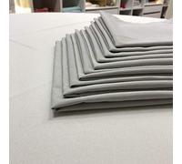 T&S SET 12 Tovaglioli di Stoffa Grigio Indantrene - IN OFFERTA - MADE ITALY - TOVAGLIOLI TRAMA LINO COT/POL 50X50 CM GRIGIO CHIARO