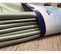 T&S SET 6 TOVAGLIOLI STOFFA DI RASO COLORE ICEBERG GREEN - MISURA 50X50 CM - RASO IN POLY - MADE ITALY