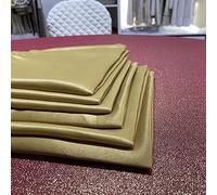 T&S SET 6 TOVAGLIOLI STOFFA DI RASO COLORE ORO - MISURA 50X50 CM - RASO IN POLY - MADE ITALY