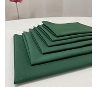 T&S -Set di 6 Tovaglioli Stoffa in Puro Cotone Morbido di Colore Verde - IN OFFERTA - MADE ITALY - Tovaglioli riutilizzabili mis.45x45 cm