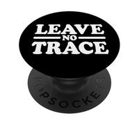 T-SHIRING CAMPING NON LASCIARE TRACCIA PopSockets PopGrip Adesivo