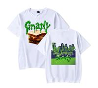 T-shirt 2025 KATSEYE "Gnarly" Merch a maniche corte unisex a maniche corte in stile coreano per fan del K-Pop, bianco, S