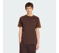 adidas Originals T-shirt a tre strisce marrone XS