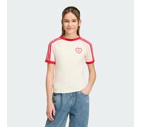 T-SHIRT 3 STRIPES SLIM HEART Cream White 13-14A
