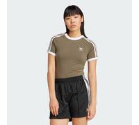 T-shirt 3-Stripes Slim Raglan Olive Strata Mel. 2XS