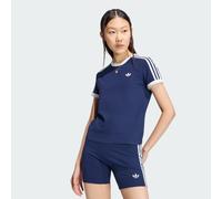 Adidas Originals - T-shirt Slim 3-Stripes - - Tops - Donna - Blu - S