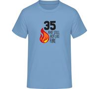 T-shirt 35 and Still Hot Like Fire, Ciel Bleu, S