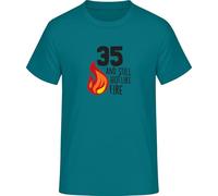 T-shirt 35 and Still Hot Like Fire, Diva blu, L
