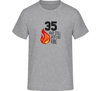 T-shirt 35 and Still Hot Like Fire, Grigio, S