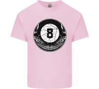 T-Shirt 8-Ball Skull Per Giocatori Di Pool 9-Ball Per Bambini E Bambine