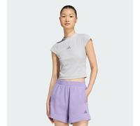 adidas performance - adidas kit - T-shirt grigio chiaro mélange con logo piccolo 2XS