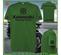 T-shirt a Manica Corta KAWASAKI Moto Race Maglia Maglietta Cotone Personalizzata