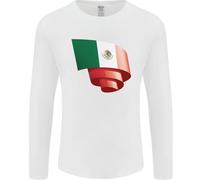 T-Shirt A Manica Lunga Con Bandiera Del Messico Per Il Giorno Del Calcio