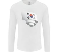 T-Shirt A Manica Lunga Con Bandiera Della Corea Del Sud Per Il Giorno Del Calcio