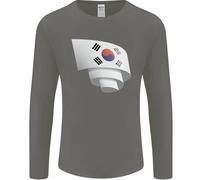 T-Shirt A Manica Lunga Con Bandiera Della Corea Del Sud Per Il Giorno Del Calcio