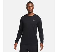 T-shirt a manica lunga Nike Club - Uomo - Nero S