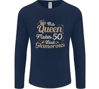 T-Shirt A Manica Lunga Per Il 50° Compleanno Della Regina Di Cinquanta Anni