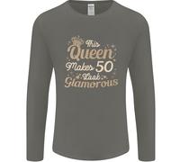 T-Shirt A Manica Lunga Per Il 50° Compleanno Della Regina Di Cinquanta Anni