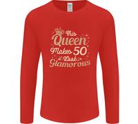 T-Shirt A Manica Lunga Per Il 50° Compleanno Della Regina Di Cinquanta Anni