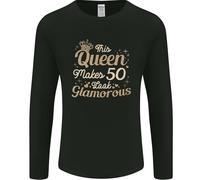 T-Shirt A Manica Lunga Per Il 50° Compleanno Della Regina Di Cinquanta Anni