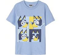 T-shirt a maniche corte Bluey per bambini e bambine - T-shirt a maniche corte per bambini con taglio comodo, tessuto morbido e traspirante - T-shirt a maniche corte con divertenti disegni di personagg
