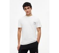 T-shirt a maniche corte con logo della bandiera Beige L Tinta unita