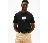 T-shirt a maniche corte con logo della bandiera Nero L Tinta unita