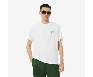 T-shirt a maniche corte con logo dietro Bianco XL Message