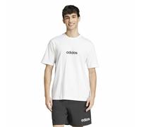 Adidas Maglietta Essentials Linear Single Jersey Uomo manica corta Bianco/Nero L