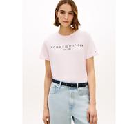 Tommy Hilfiger Corp Logo Regular Fit Short Sleeve T-shirt Rosa XL Donna