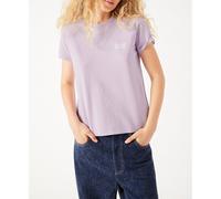 T-shirt a maniche corte con scollo rotondo, YKOBOW Rosa L Tinta unita