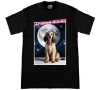 T-shirt a maniche corte, cotone, levriero afgano, cuccioli nella collezione s...