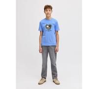 T-shirt a maniche corte, disegno scheletro Blu 12 anni - 150 cm Tinta unita