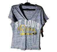 T-Shirt A Maniche Corte G-III Da Donna St. Louis Rams Legend, Grigio Heather