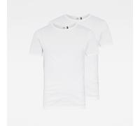G-STAR Uomo Base T-Shirt 2-Pack, Bianco (White D07205-124-110), M