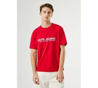 T-shirt a maniche corte Matthew Rosso S Tinta unita