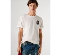 T-shirt a maniche corte SHAD Bianco XS Leopardato