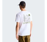 T-shirt a maniche corte, stampata dietro Bianco S Tinta unita