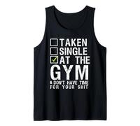 T-Shirt a Maniche Corte Taken Single At The Gym Canotta