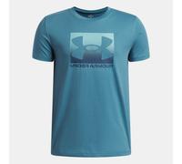 T-shirt a maniche corte Under Armour Boxed Sports da ragazzo Boundless Blu / Blu Haze YSM (127 - 137 cm)