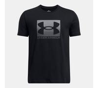 T-shirt a maniche corte Under Armour Boxed Sports da ragazzo Nero / Pitch Grigio YXS (122 - 127 cm)
