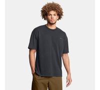 T-shirt a maniche corte Under Armour Heavyweight Logo Wash Oversized da uomo Nero / Bianco S