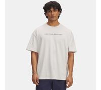 T-shirt a maniche corte Under Armour Running Shoe Heavyweight Oversized da uomo Summit Bianco / Nu Blu XL