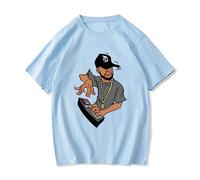 T-Shirt A Maniche Corte Unisex J Dilla T-Shirt Uomo Donna DJ Tastierista Street T-Shirt Stampa Rapper T-Shirt Pullover Harajuku XS-4XL-Black||XS