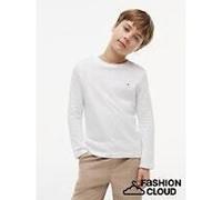 T-shirt a maniche lunghe Bianco 16 anni - 174 cm Tinta unita