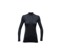 T shirt a maniche lunghe con collo a mezza zip devold breeze nera m