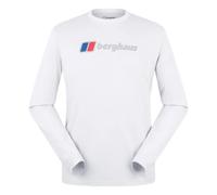 T-shirt a maniche lunghe con grande logo Berghaus Blanc 3XL