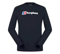 T-shirt a maniche lunghe con grande logo Berghaus Noir XS