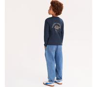 T-shirt a maniche lunghe con stampa con dinosauri sulla schiena Blu 6 anni - 114 cm Dinosauro
